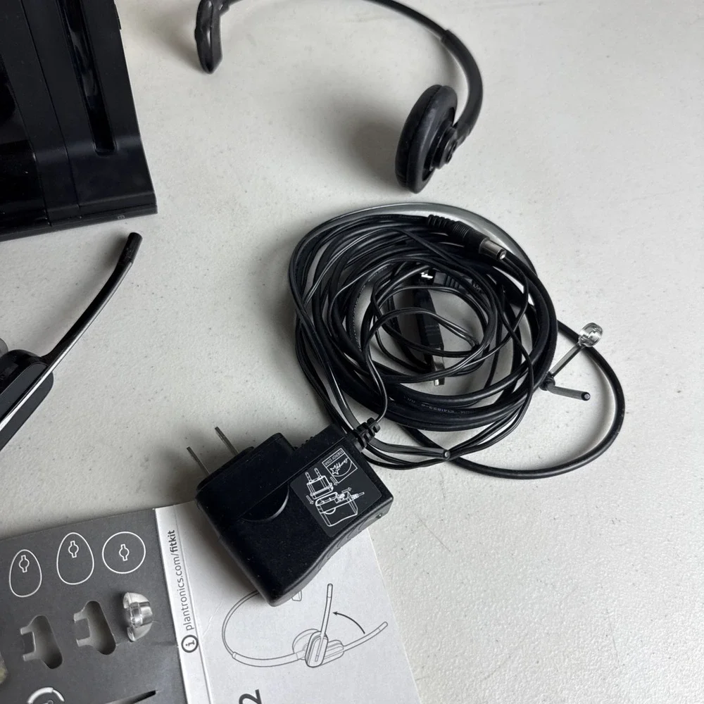 Plantronics SAVI 745 Wireless Headset (W745) Black Remote Work From Home Setup